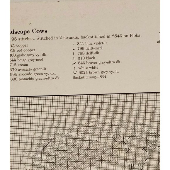 Hickory Hollow's Cows Cross Stitch Leaflet Farm Co - Picture 3 of 9